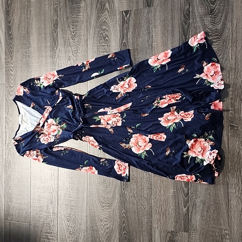 🦩 Reb & J. 220  floral Midi Dress🦩